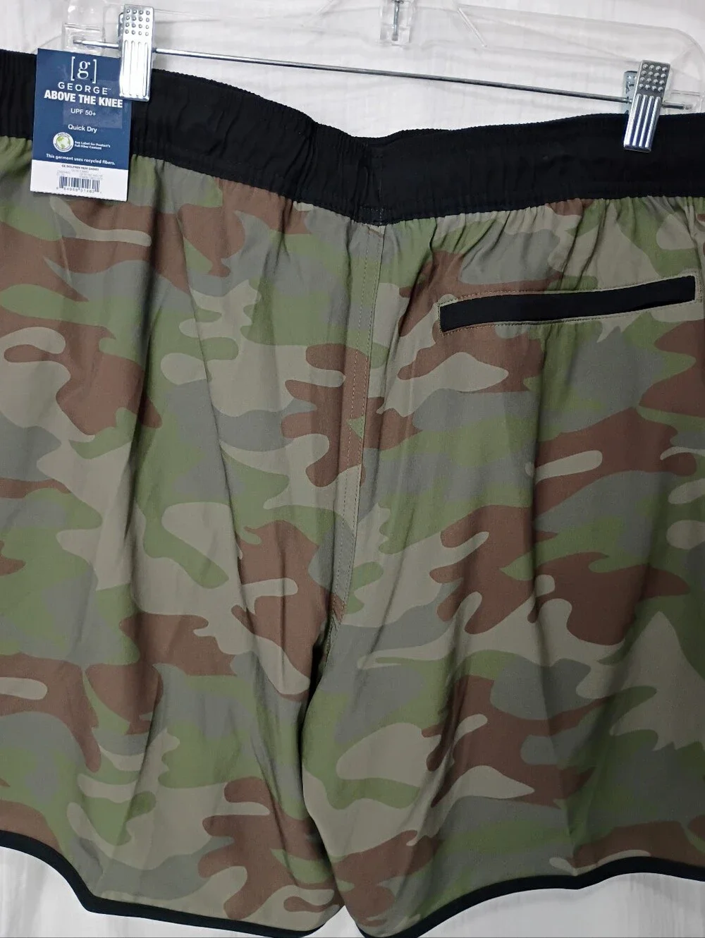 GEORGE Camouflage Green Brown Men's Swim Trunks - SIZE XL NWT